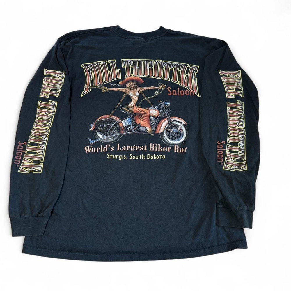 Rare Vintage Full Throttle Saloon Longsleeve graphic Tshirt